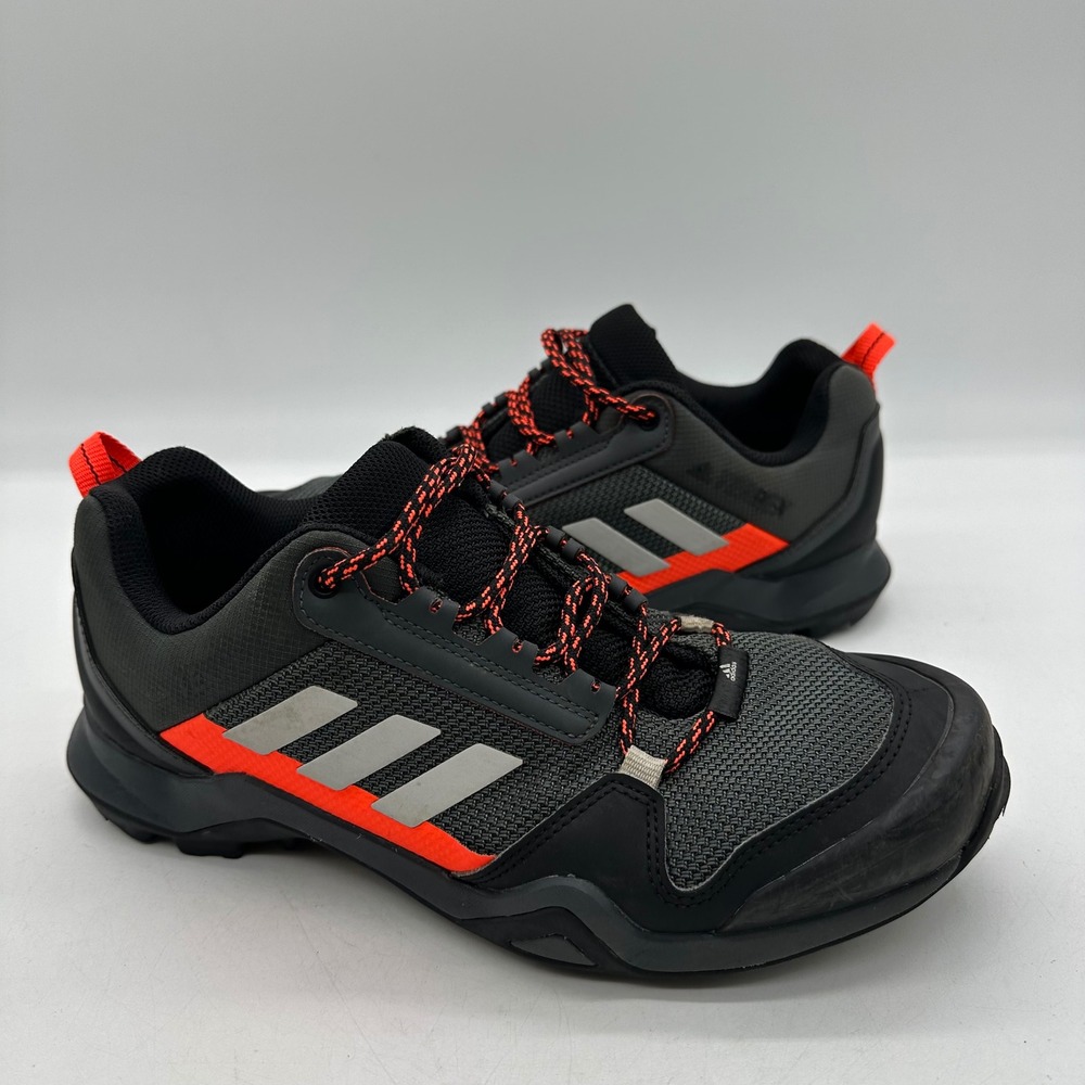 adidas FX4577 Men Size 8 Terrex AX3 Carbon Acid Orange Trail Hiking Run Shoes
